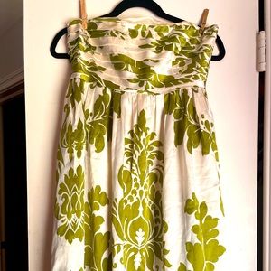 Silk strapless party dress